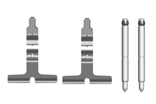 Tilbehørssett, skivebremseklosser - 1987474430 BOSCH - 1091676, LX0427