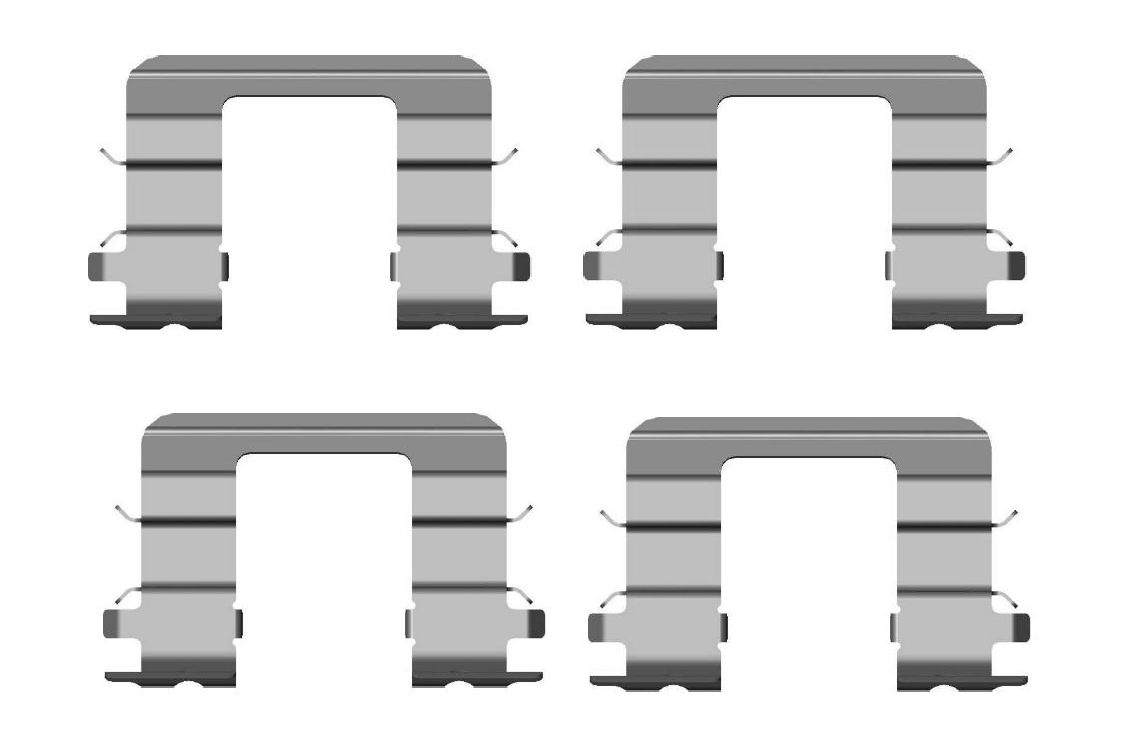 Tilbehørssett, skivebremseklosser - 1987474441 BOSCH - 5814407000, 581440X000, 1091696
