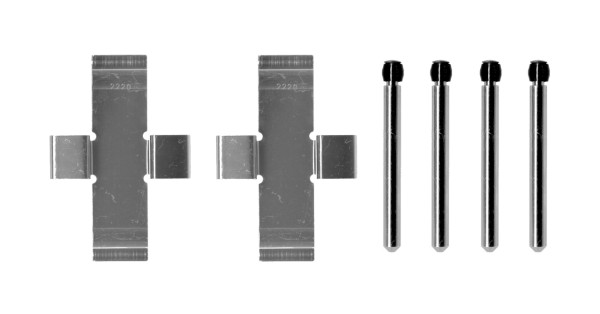 Tilbehørssett, skivebremseklosser - 1987474600 BOSCH - 1090904