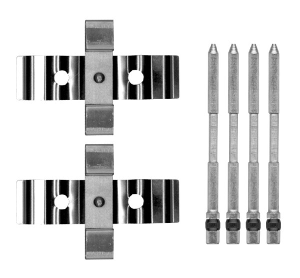 Tilbehørssett, skivebremseklosser - 1987474778 BOSCH - 1091848, 13046001752, 1848Q