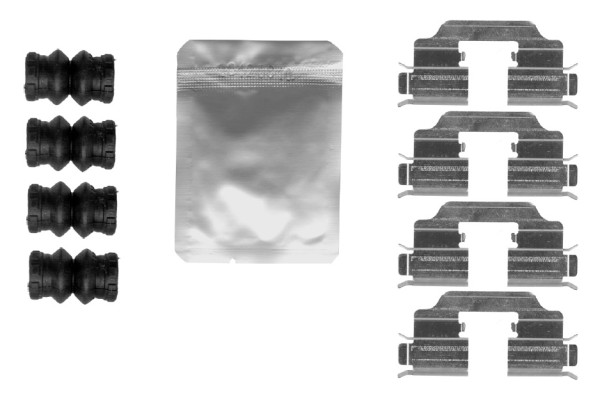 Tilbehørssett, skivebremseklosser - 1987474808 BOSCH - 1091832, 82518700, 8DZ355205-301