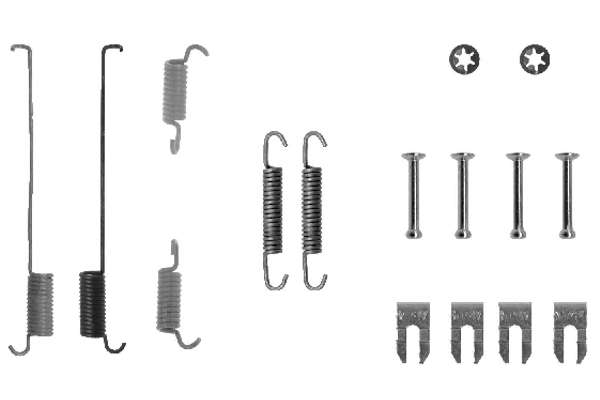 Tilbehørssett, bremsesko - 1987475219 BOSCH - 9945976, YS512A225AA, 1111843