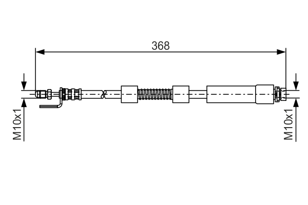 1987476059, Bremseslange, Brzdová hadice, BOSCH, 2T142078AG, 2T142078AH, 4432391, 4447381, 5144326, 13308525148, 172873B, 19033498, 24513403203, 326E469E11, 40040500, 512205, 6T48067, 92BHFD020, BFH5483, BHO4102, FHY3167, LH0488, PHB507, T24134, 9240495, BFH5494, BHO4183, LH6299, HOS3055, HOS3678