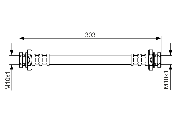 1987476436, Bremseslange, Brzdová hadice, BOSCH, 5157083E00, 5157083E00000, 51570-83E00, 1330855218, 173226J, 19035875, 24528402833, 512508, 6T48013, 92BHSU001, FHY3271, HOS3583, J3708034, LH6519, PHA545, T78033
