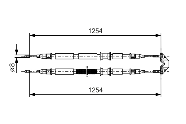 1987477764, Kabel, parkeringsbrems, Tažné lanko, parkovací brzda, BOSCH, 24436451, 115862, 18409045145, 24372706312, 30766, 41429, 432937B, 432937J, 44030700, 814024150, 8AS355667-951, 903342, 9250438, BC2842, C0536B, CAB1454, FHB432937, GCH2096, 19032190, 24372707472, 814024193, C0542B