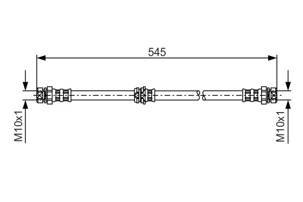 1987481302, Bremseslange, Brzdová hadice, BOSCH, 1K0611701A, 1K0611701J, 1K0611701L, 1K0611701C, 1K0611701N, 13308547166, 172957B, 19035392, 24523705043, 40211300, 512316, 523E666E10, 6T48486, 92BHVK063, BHO4239, FHY3228, LH6545, PHA513, PHA514, T85148, 19036319, 83784905043, 9240743, HOS3703