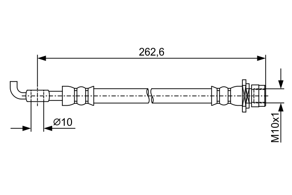 1987481936, Bremseslange, Brzdová hadice, BOSCH, 90947W2038, 40229200, 49387016, 9240417, HOS4092, LH7273, PHD1293