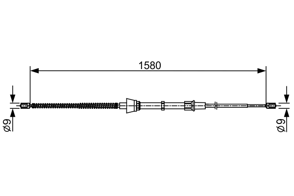 1987482446, Kabel, parkeringsbrems, Tažné lanko, parkovací brzda, BOSCH, 6Q0609721B, 6Q0609721H, 6Q0609721M, 109052, 24372701992, 44006800, 8AS355669-051, 9023173, 9250078, C0809B, CAB1401, FHB434495, 19037293, 19306E, 9023175, 9023183, 9023184, 9023185, 9023192, 9023193, 9023194