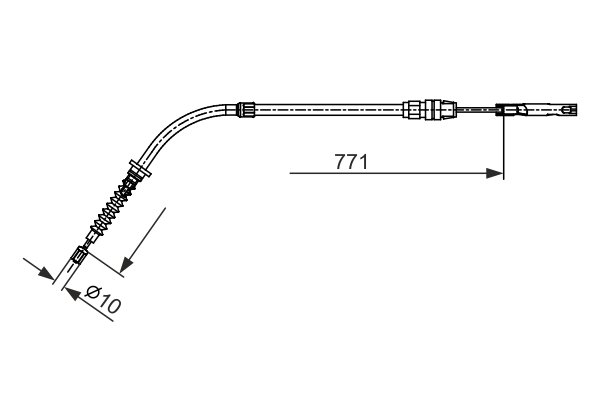 1987482658, Kabel, parkeringsbrems, Tažné lanko, parkovací brzda, BOSCH, 34406852190, 104310, 24372702502, 44114100, 9250134, C1763B