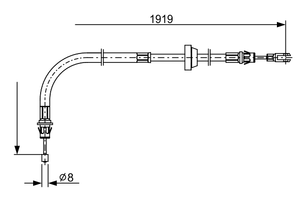 1987482710, Kabel, parkeringsbrems, Tažné lanko, parkovací brzda, BOSCH, 1447349, 5032100, 7C1V2853DA, 7C1V2853DB, 115588, 18115, 44102800, 8AS355669-801, 9025124, 9250376, BC2319, BC4403