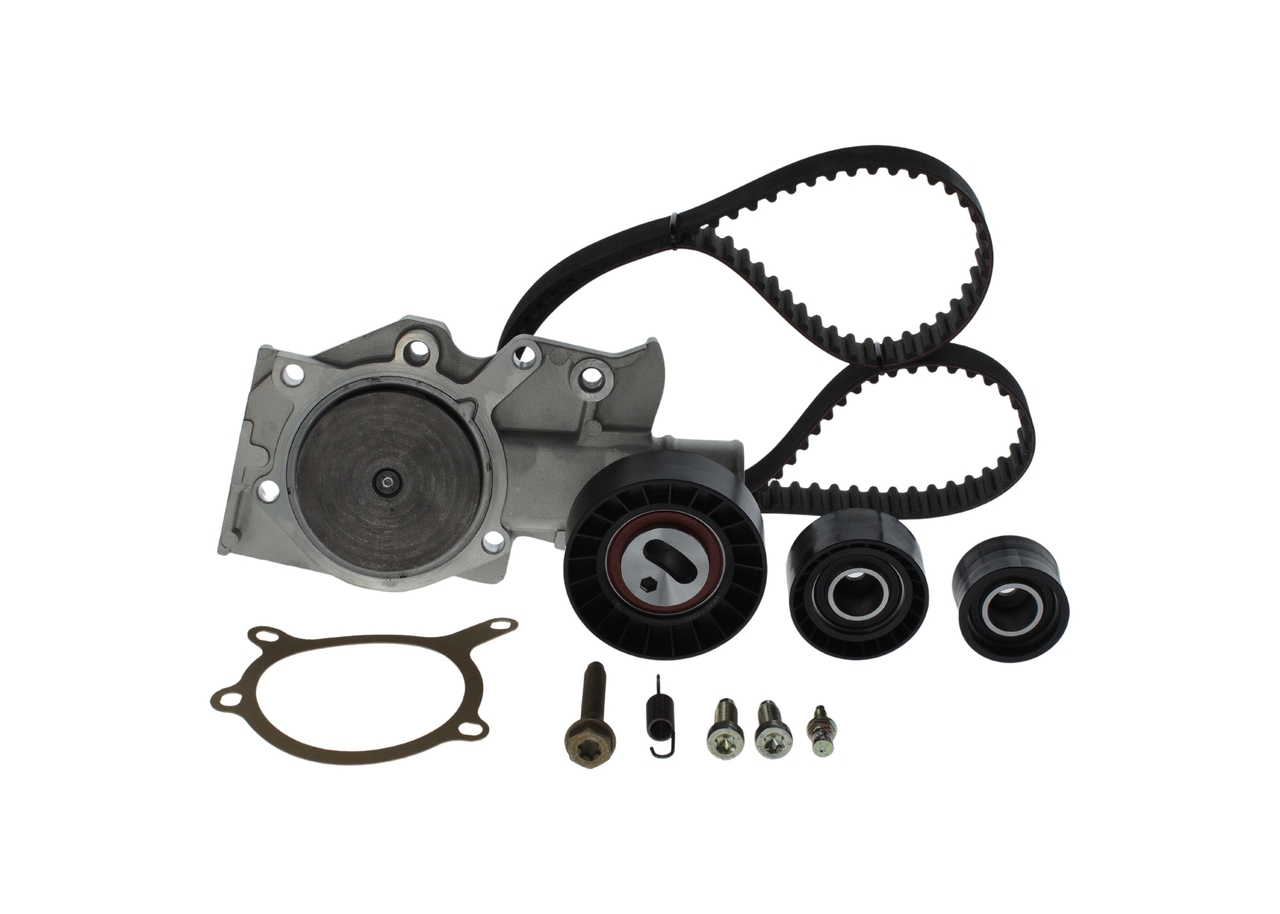 1987948528, Vannpumpe & registerreim sett, Vodní pumpa + sada ozubeného řemene, BOSCH, 1987948050WP9756, CT728WP1, VKMC04212