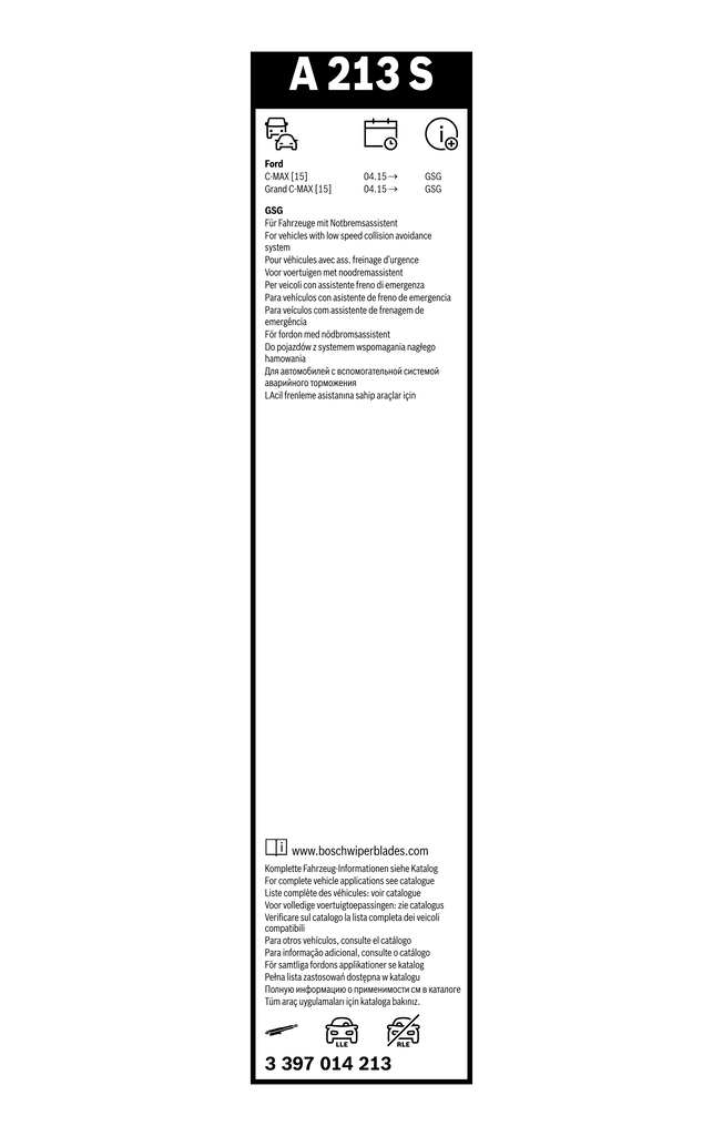 Viskerblad - 3397014213 BOSCH - 1786560, 1786576