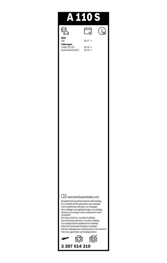 Viskerblad - 3397014310 BOSCH - 7C1998002
