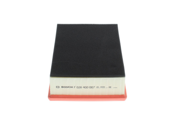 F026400007, Luftfilter, Vzduchový filtr, BOSCH, H0129620A, 7E0129620A, 7H0129620A, 3064700, A1499, A2431, AP1575, C321911, CA10756, E1352L, ELP9091, LX864, PA7722, WA9449, E587L01, ELP9108