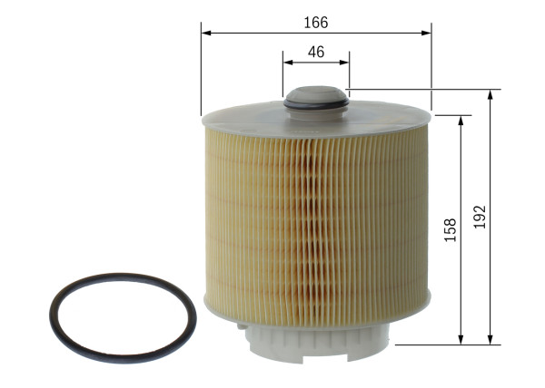 F026400028, Luftfilter, Vzduchový filtr, BOSCH, 059133843B, 2759800, A1242, A2201, AG1411, AG1706, AK3713, C17137X, CA10216, E648L, EAF664, EL9249, FL9119, LX10061D, S7598A, WA9548