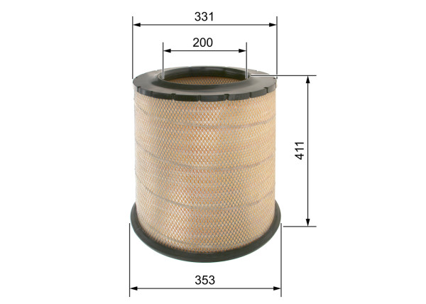 F026400034, Luftfilter, Vzduchový filtr, BOSCH, 21834210, 3162322, 8149961, 0986626782, 2734500, 8267, 93150E, A2054, ADG1599, AF25632, AI3514, AM4424, C341500, CA9560, E420, FA3217, FLI9043, ILM670, LX1281, MA1420, MD7592, P782396, R345, RS4967, S7345A, 2670, C3415001, E420L
