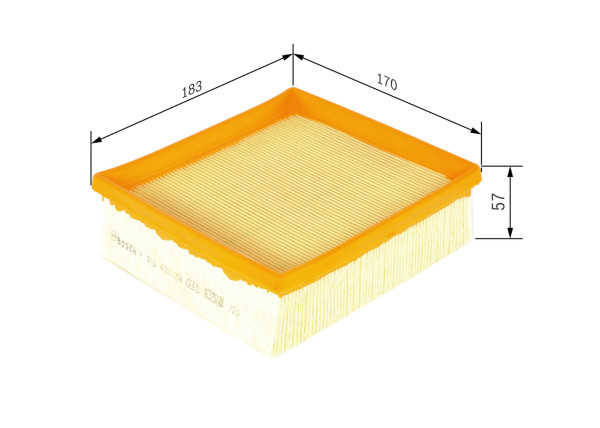 F026400056, Luftfilter, Vzduchový filtr, BOSCH, 1378079J50000, 71743887, 13780-79J50, 3039300, A1234, AP1905, C1880, CA10203, E1225L, EAF674, LX1622, PA7517, WA9552