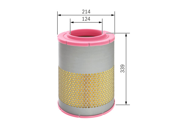 F026400069, Luftfilter, Vzduchový filtr, BOSCH, 7424992237, APUC43, 1433690, 1644642, 1667999, 1672463, 93251E, ADG1627, AEM2800, AF25872, AM4477, C22478, CA9824, E498L, F026400069, LX1630, MA1433, MD7622, P783871, 0986626794, AF27712, C224781, E498L01