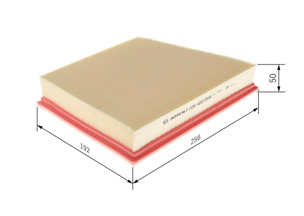 F026400089, Luftfilter, Vzduchový filtr, BOSCH, GX739601BA, LR092258, 113123480, T4A6124, 0613868A, A3009, AP1938, C26042, E1629L, LX4335, WA9837