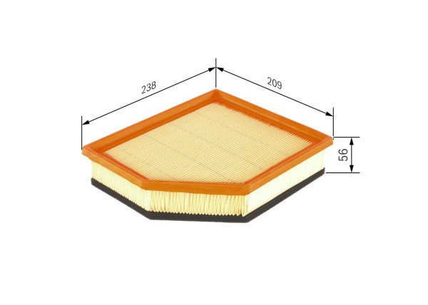 F026400146, Luftfilter, Vzduchový filtr, BOSCH, 30745344, 3068600, A1486, A2268, AG1475, ALA88212, AP1658, CA10500, E1353L, LX15932, PA7576, WA9698