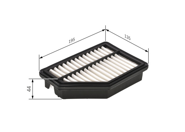 F026400161, Luftfilter, Vzduchový filtr, BOSCH, 17220-RSH-E00, 3050300, A1374, A2250, ADH22260, AI5458, ALA1329, AP1046, C20003, CA10412, E1246L, EAF726, HA8652, J1324056, J1324060, LX1846, LX2618, PA7563, WA9592