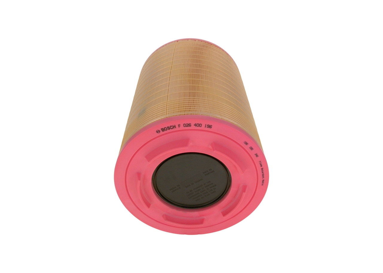 F026400196, Luftfilter, Vzduchový filtr, BOSCH, 20411815, 20882320, 21716424, 27F1800, 49126, ADG1717R, AF26163M, AM4427, C3316302, CA9901, E767L, FA3455, LX1600, P605551, AF26472M, P606720