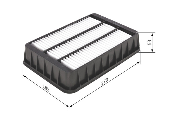 F026400200, Luftfilter, Vzduchový filtr, BOSCH, 1444RT, MZ690445, 1444RU, 1444SA, MZ690970, 1444SH, TS200021, 1444SJ, 1500A023, 1444WS, 1500A086, 1444WW, 1500A190, 1444XE, 0396550S, 3053300, 585161, A1294, A2279, A5828, ADC42250, AG1492, ALA8301, AP1204, ARL4144, C27003, CA10525, CMB12401, E1146L, ELP9225