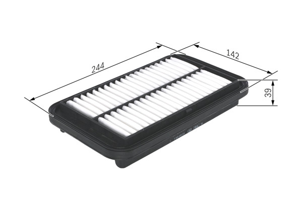 F026400231, Luftfilter, Vzduchový filtr, BOSCH, 13780M68K00, 165464A00C, 13780M68K00000, 13780M83K00, 165464A00F, 13780M83K00000, 13780-68K00, 13780-83K00, 3045600, A1704, ADN12265, AG1666, AP1769, C24003, CA10655, E524L, EAF778, LX3751, MD8474, PA7643, S3456A, SA9057, WA9729, CA11097