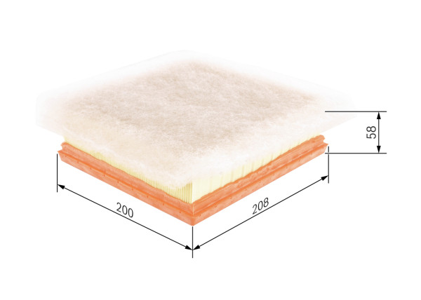 F026400235, Luftfilter, Vzduchový filtr, BOSCH, 13275089, 13356945, 835058, 835075, 1208350058, 1638021280, 30A3700, 575, 60289, 8660005843, A1512, A2444, ADW192203, AG1571, AP0723, C21136, CA11286, CAF100936P, E1037L, EAF771, ELP9356, F026400243, GFE4339, HP2282, K7124, LVFA1441, LX3060, MA3164, MAF0661, MD8540