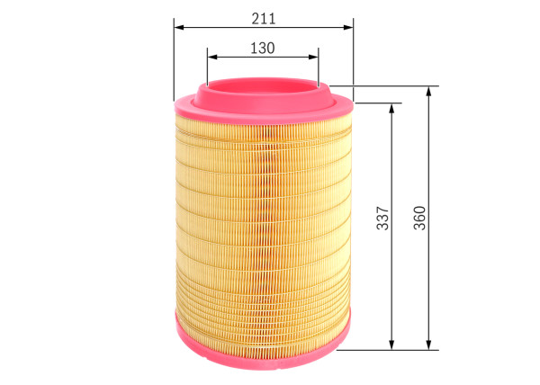 Luftfilter - F026400245 BOSCH - 0042547823, 42547823, A0040945704