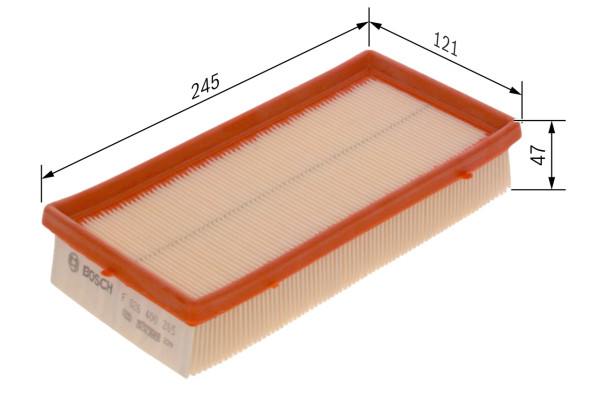 F026400265, Luftfilter, Vzduchový filtr, BOSCH, 1378062J50000, 4708641, 93193469, 1378062J51000, 13780-62J50, 13780-62J51, 3039100, A1254, ADK82236, AP1906, C2554, CA10333, CSZ12985, E894L, ELP9304, J1328034, LX1576, MA3130, PA7540, S3391A, EAF710, LP9304