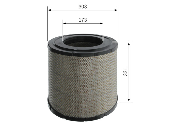 F026400275, Luftfilter, Vzduchový filtr, BOSCH, 5010423885, 83111501920, 8319150192, 83191501920, 8311150192, 2757500, AF25626, AM4762, C31980, E320L, FA3341, LX3054, MA1445, P780731, R470, RS5483, S1233T