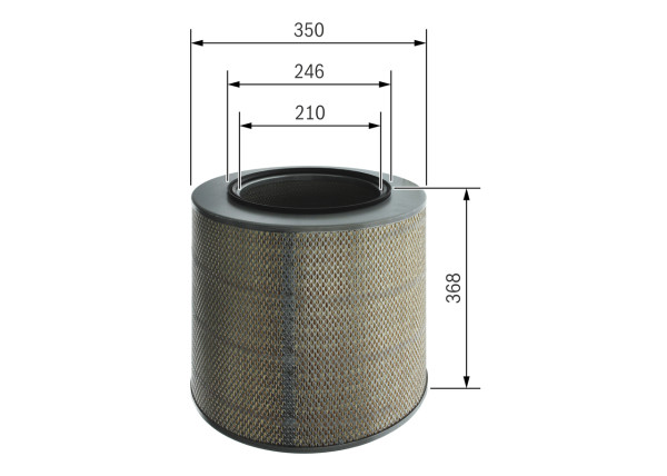 F026400280, Luftfilter, Vzduchový filtr, BOSCH, 1544449, 15444490, 23391, 2733700, 93071E, A922, ADG1107, AF4560, AI3324, AM4083, C351592, CA5189, E580L, FA3214, FLI6955, ILM325, LAF8971, LX2814, MA1423, MD7620, P778605, PA2774, RM953, S7337A, 2325