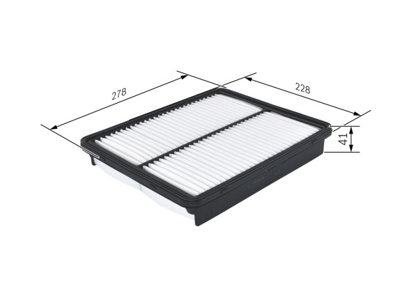 F026400292, Luftfilter, Vzduchový filtr, BOSCH, 281132P100, 03969604, 3072300, A1722, A36124, AF1434, AG1528, ALA8320, AP1079, C28010, CA10881, E1285L, FA445S, KA1614, LX2957, MD8468, WA9711, CA11116