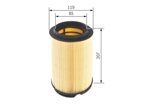 Luftfilter - F026400299 BOSCH - 0395826, 13717558382, 13720395826