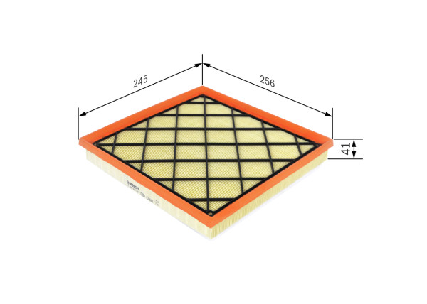 F026400351, Luftfilter, Vzduchový filtr, BOSCH, 13272720, 834622, 30A2400, A1380, A2332, A36163, AF1485, AF3145, ALA88865, AP0519, C26108, CA10879, DA758, E1321L, EAF757, ELP9458, LX1602, LX3888, MA3168, PA4454, PA7663, PC3349E, WA9742, CA10990