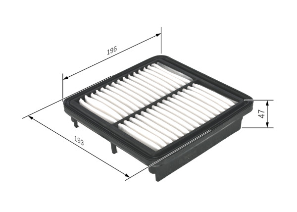 Luftfilter - F026400352 BOSCH - 1378084A00000, 13780-84A00, 3038300