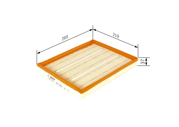 F026400356, Luftfilter, Vzduchový filtr, BOSCH, 13717602643, 7602643, 3077700, A1723, AG1648, C27026, E1228L, EAF866, LX20761