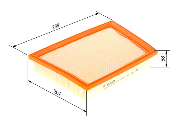 F026400360, Luftfilter, Vzduchový filtr, BOSCH, 13717619267, ALA18023, 13718513944, 109202, 18639, 3062100, 3123210039, 4708AP, A1715, A2544, ADB112219, AG1685, ALA18025, AP0263, ART6701, C22017, CA11860, E1280L, EAF884, ELP9412, F026400460, FA0105JM, LVFA1567, LX4059, MA3257, MD8784, PA7818, S3621A, WA9791, 109203