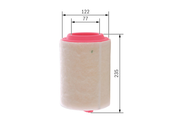 F026400367, Luftfilter, Vzduchový filtr, BOSCH, 13718509032, 27A5300, A1494, A2425, ADB112218, AR373, C1287, CA11211, E1065L, EAF797, FL9206, LX3251, MD53341, WA9738