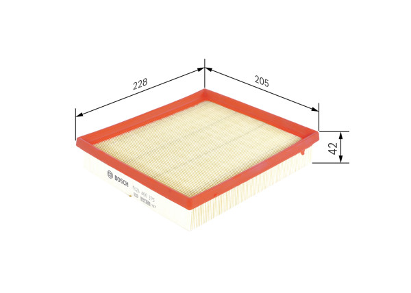 F026400375, Luftfilter, Vzduchový filtr, BOSCH, 13717630911, 13718507320, 1371763091, 3055800, A1537, AG1563, AP0261, C24025, CA11305, E1079L, EAF812, ELP9396, LX20773, LX207735, PA7748, WA9752