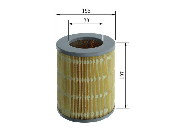 F026400383, Luftfilter, Vzduchový filtr, BOSCH, 1780131050, 8-94232-059-0, 1780154080, 1780154120, 2714000, A328, ADG634, AP1008, AR351, C16136, CA4255, FLI6653A, GFE8169, LX912, PA2930A