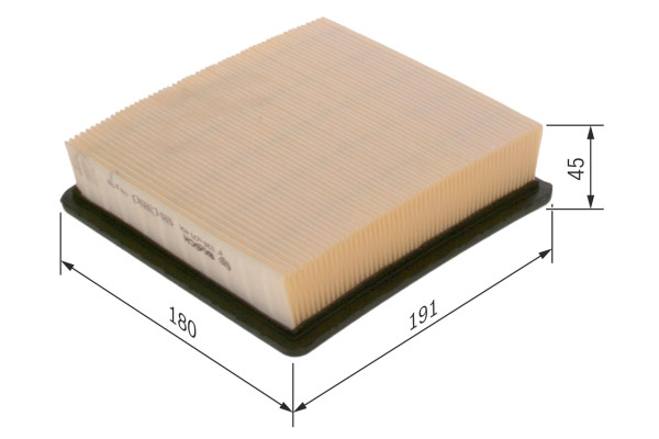 Luftfilter - F026400408 BOSCH - 20871244, 834603, 3065300