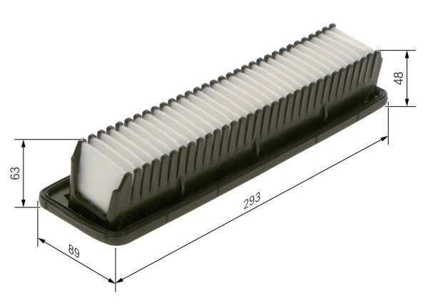 F026400416, Luftfilter, Vzduchový filtr, BOSCH, 281130X100, 3049600, A1468, A2406, AP1072, C30008, CA11200, E1236L, EAF747, ELP9324, LX2793, MA3153, MD8536, N1320539, P508, PA7703