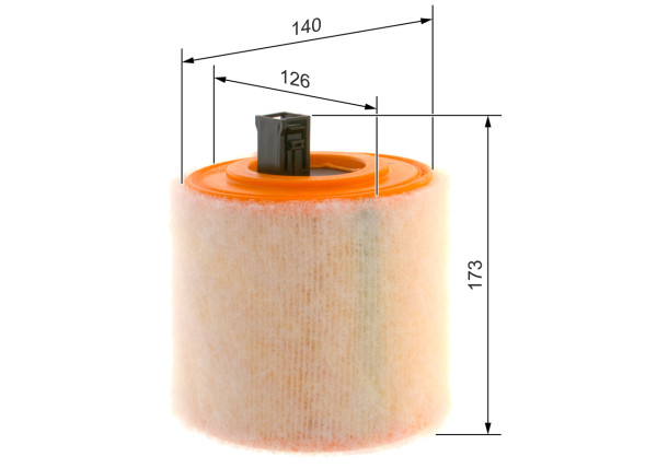 Luftfilter - F026400436 BOSCH - 13367308, 13489640, 39030321