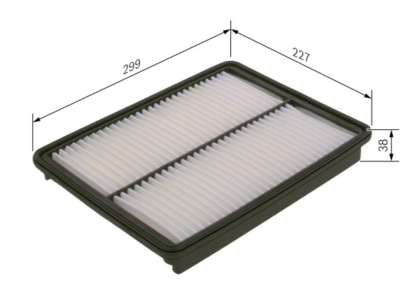 Luftfilter - F026400448 BOSCH - 281132W100, ALA83541, AP1979