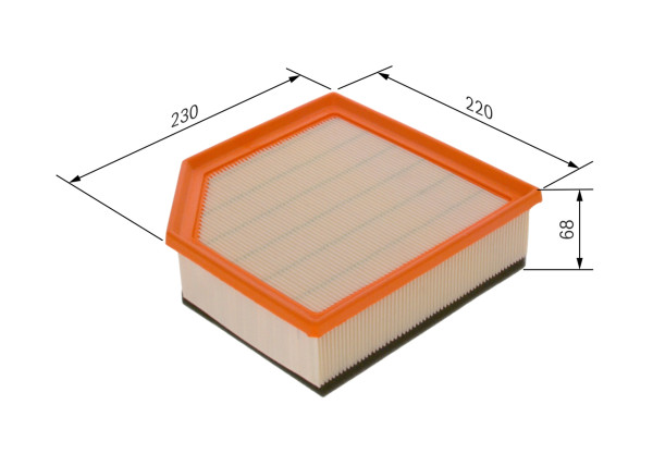 F026400451, Luftfilter, Vzduchový filtr, BOSCH, 30680293, ALA88231, LX16071