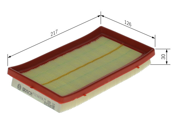 F026400475, Luftfilter, Filtr vzduch., BOSCH, 51885845, 3054800, A1574, AP0226, C22016, CA11653, E1153L, ELP9338, LX3535, MA3181, PA7783, S3548A, WA9761