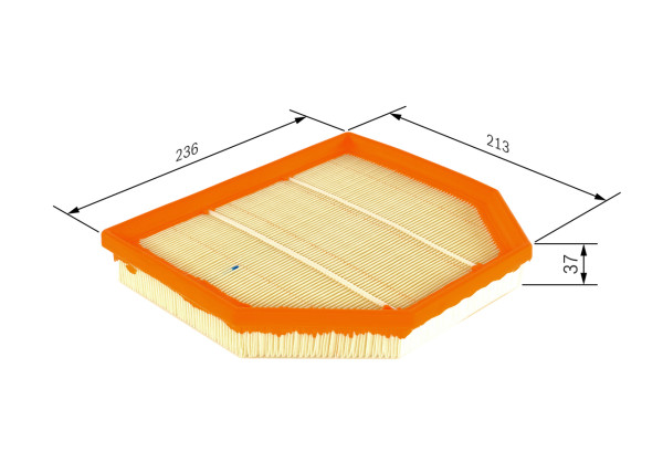 Luftfilter - F026400508 BOSCH - 13727843283, 7843283, LX2075
