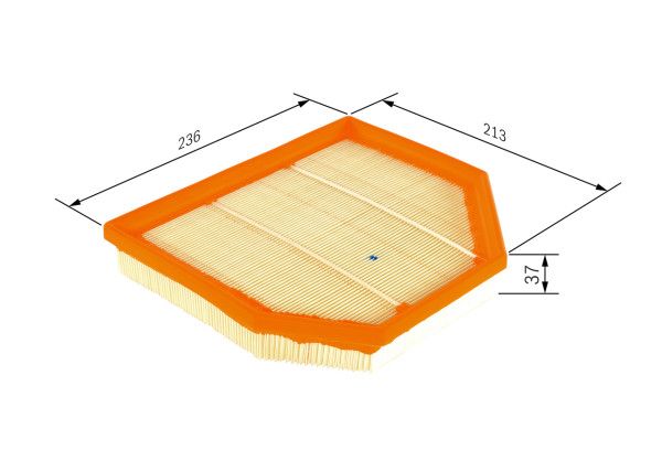 Luftfilter - F026400509 BOSCH - 13727843284, 7843284, LX2074